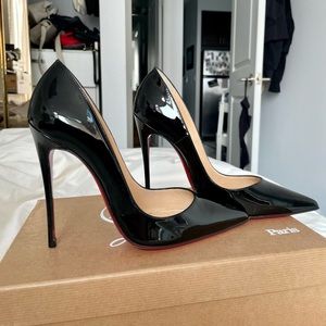 Christian Louboutin So Kate Black Patent Leather